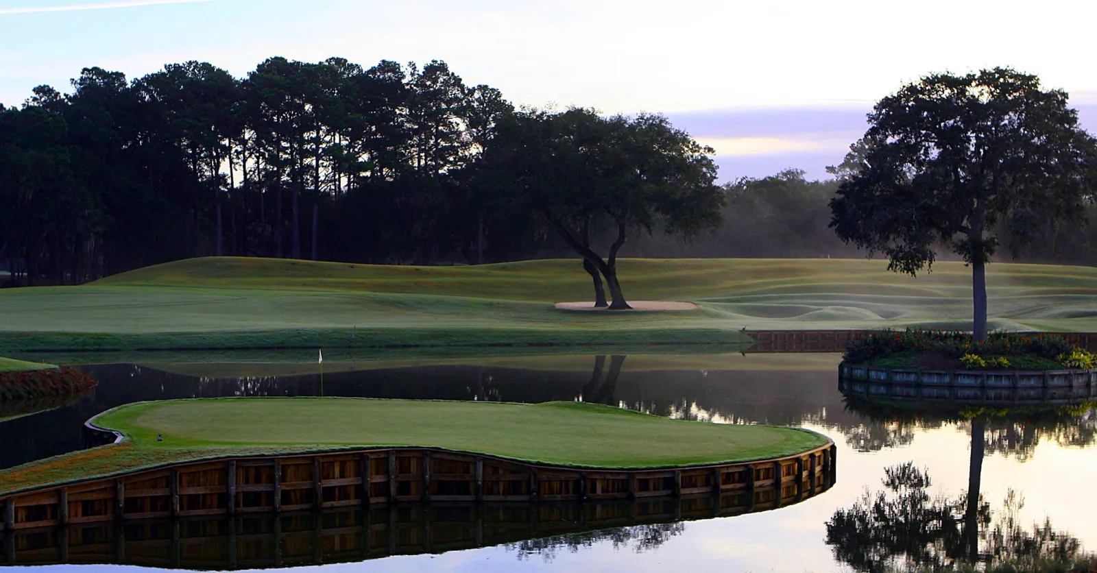 Buca 17 Island Green del TPC Sawgrass Stadium Course, Florida
